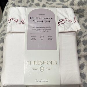 Threshold Cream Performance Sheet Set
